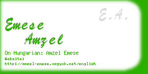 emese amzel business card